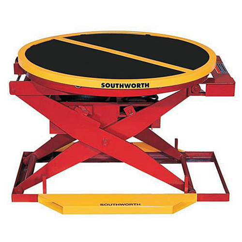 Pneumatic Pallet Leveler in Use 